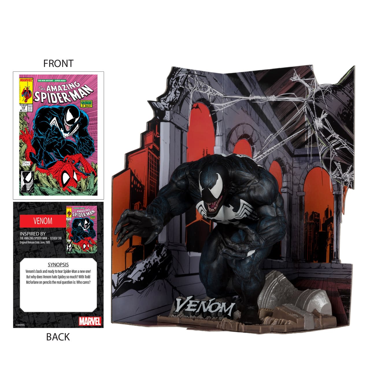 McFarlane Debuts Venom The Amazing Spider-Man #316 Statue 