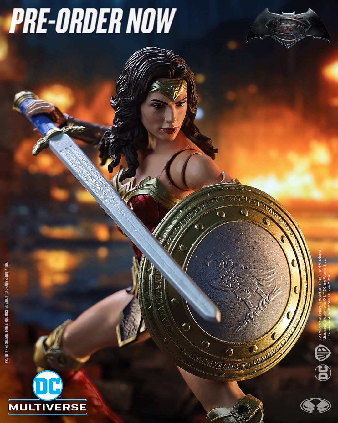 Batman V Superman Wonder Woman Coming Soon from McFarlane Toys