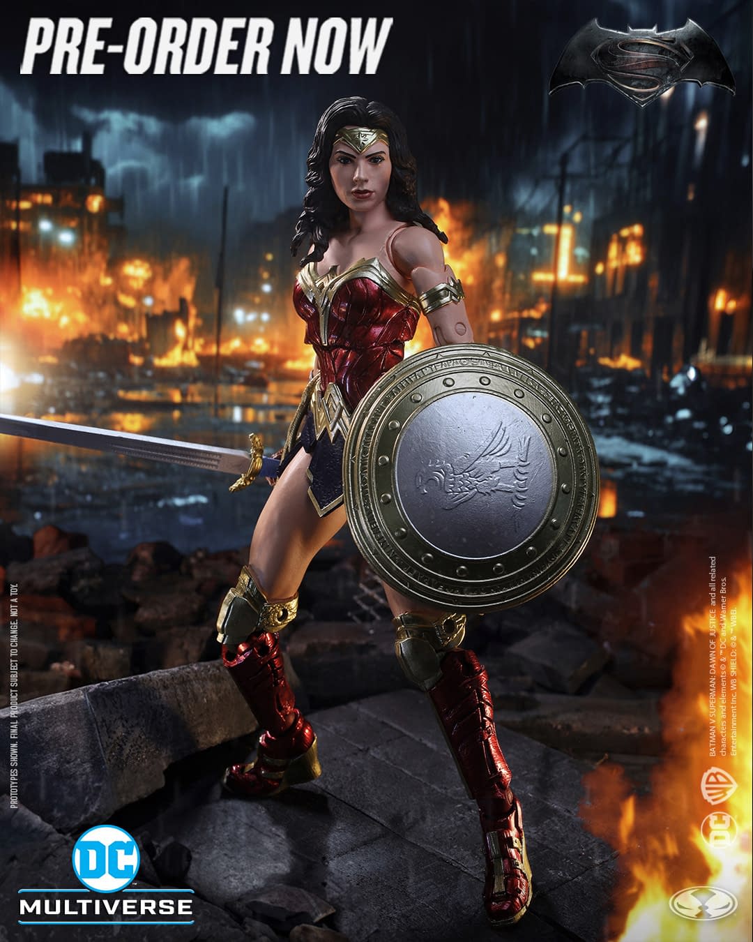 Batman V Superman Wonder Woman Coming Soon from McFarlane Toys