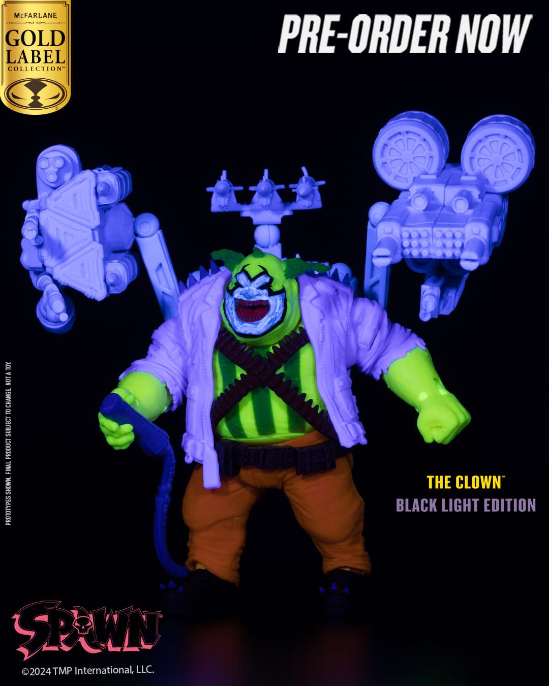 McFarlane Unveils The Clown (Spawn) Black Light Edition Exclusive 