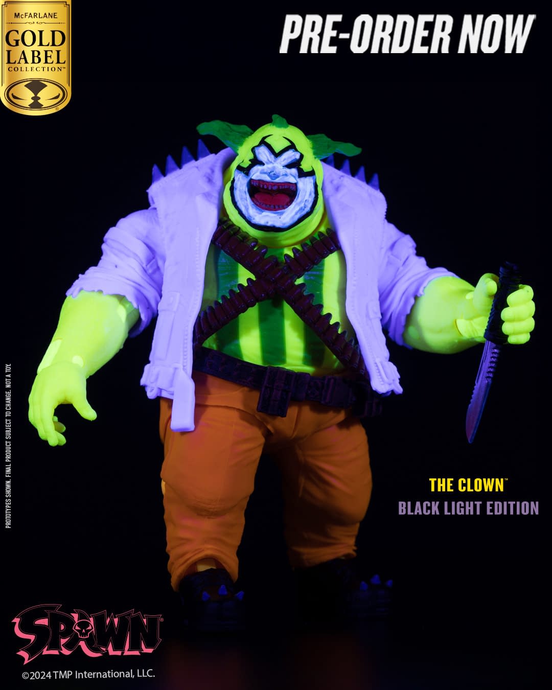 McFarlane Unveils The Clown (Spawn) Black Light Edition Exclusive 