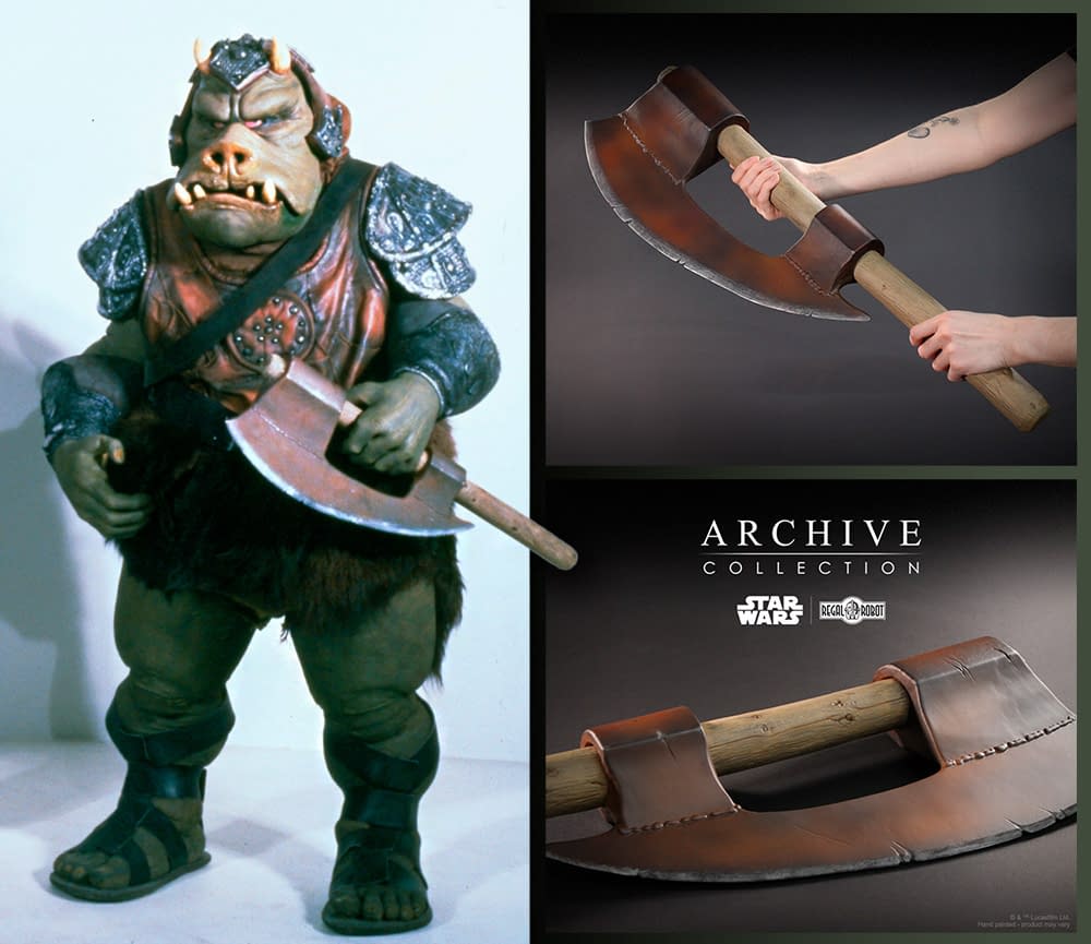 Regal Robots Unveils New Star Wars Gamorrean Guard Axe Prop Replica 