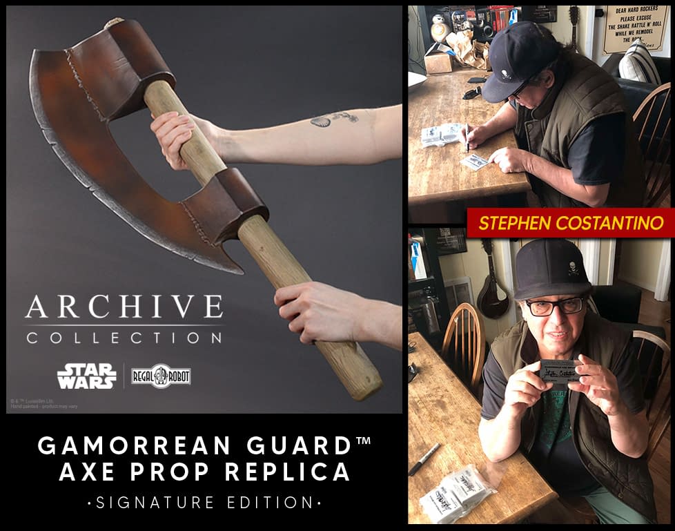 Regal Robots Unveils New Star Wars Gamorrean Guard Axe Prop Replica 