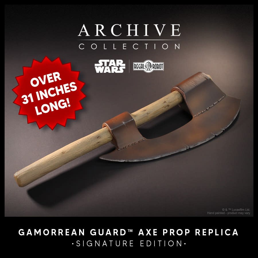 Regal Robots Unveils New Star Wars Gamorrean Guard Axe Prop Replica 