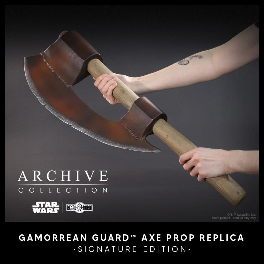 Regal Robots Unveils New Star Wars Gamorrean Guard Axe Prop Replica 