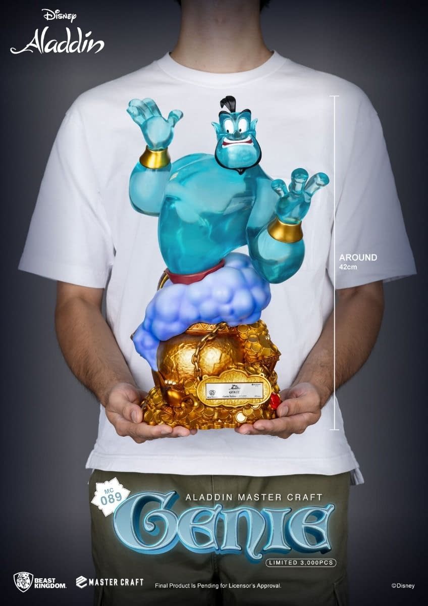 Beast Kingdom Debuts New Disney's Aladdin Master Craft Genie