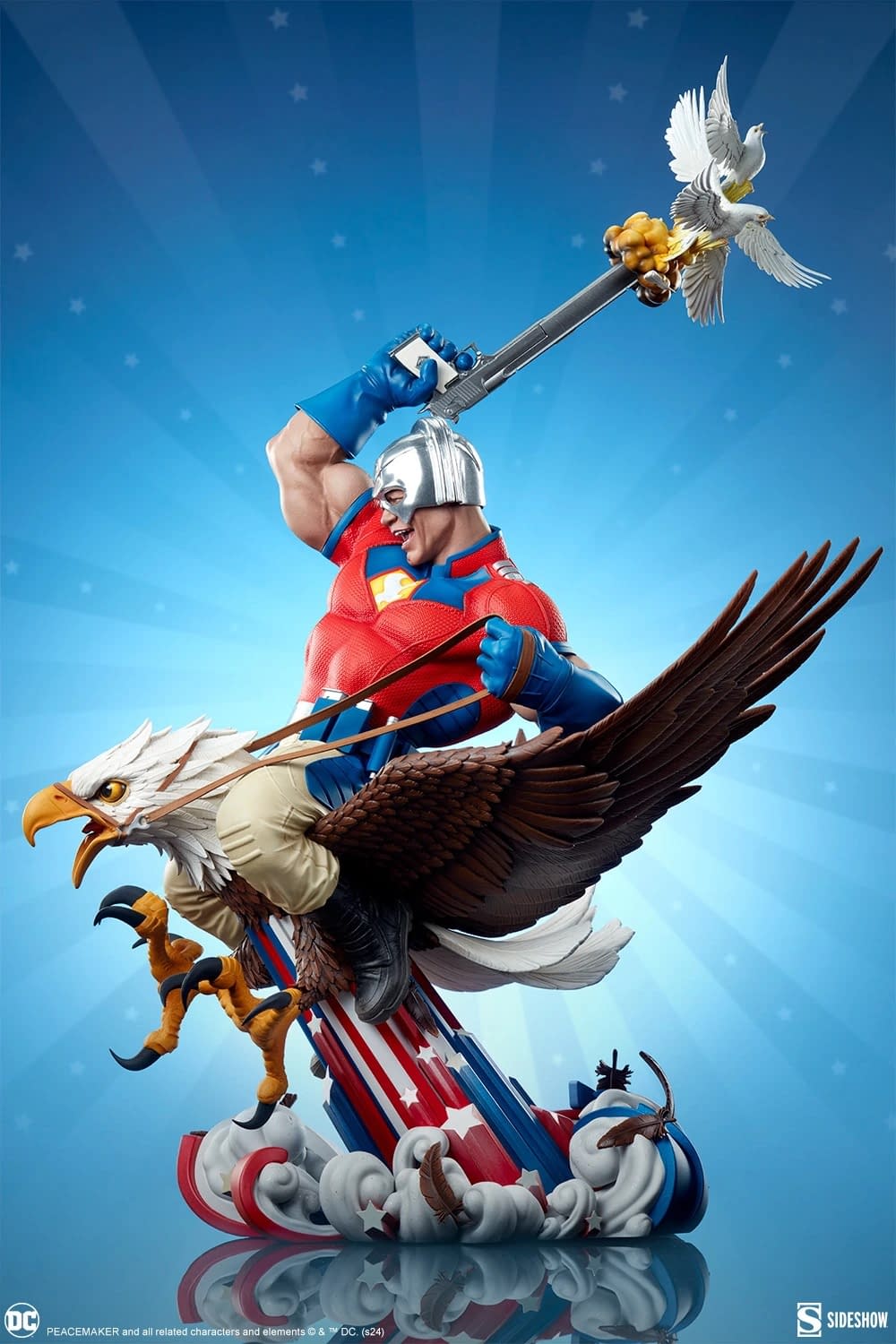 Sideshow Unveils New DC Comics Peacemaker: Eat Peace Statue
