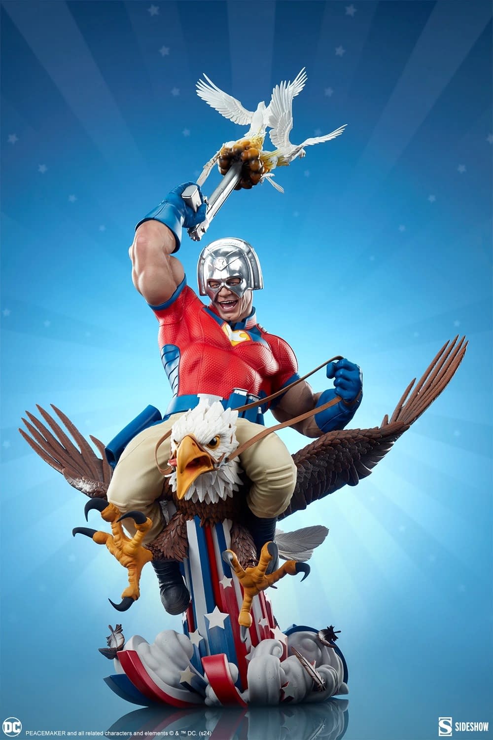 Sideshow Unveils New DC Comics Peacemaker: Eat Peace Statue