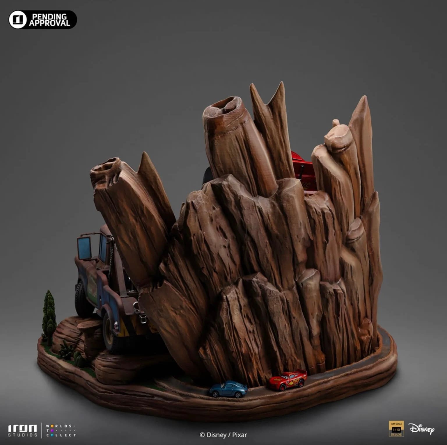Iron Studios Debuts New Cars Lightning Mcqueen & Tow Mater Statue