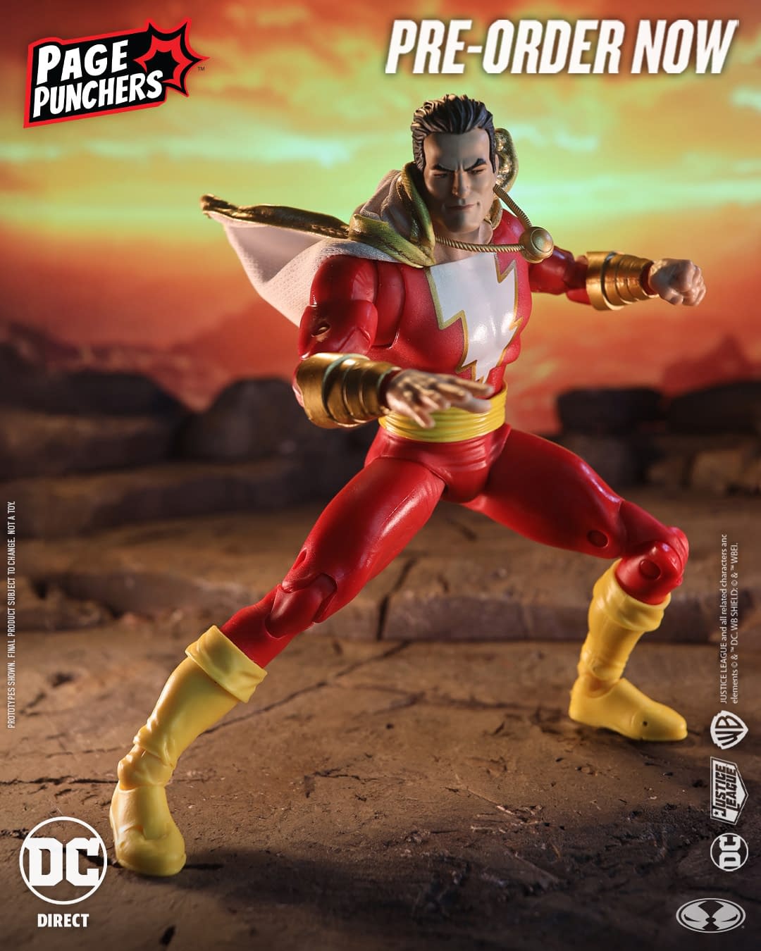 Shazam Embraces His Powers with New McFarlane Toys Page Punchers 