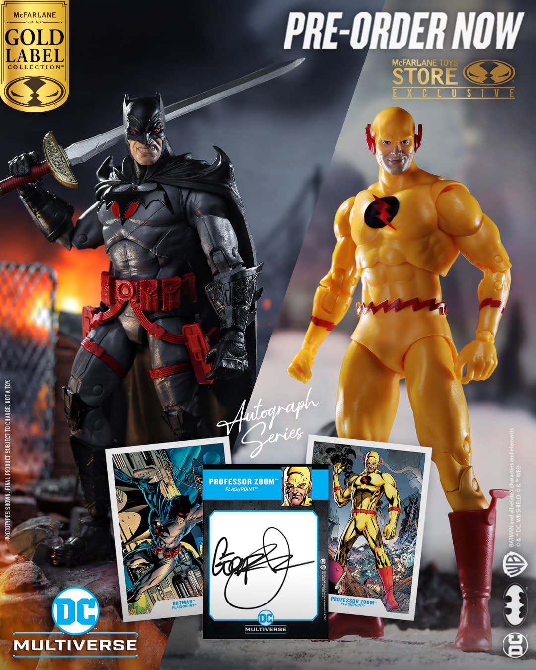 Exclusive Autographed McFarlane Toys DC Comics Flashpoint Set Debuts