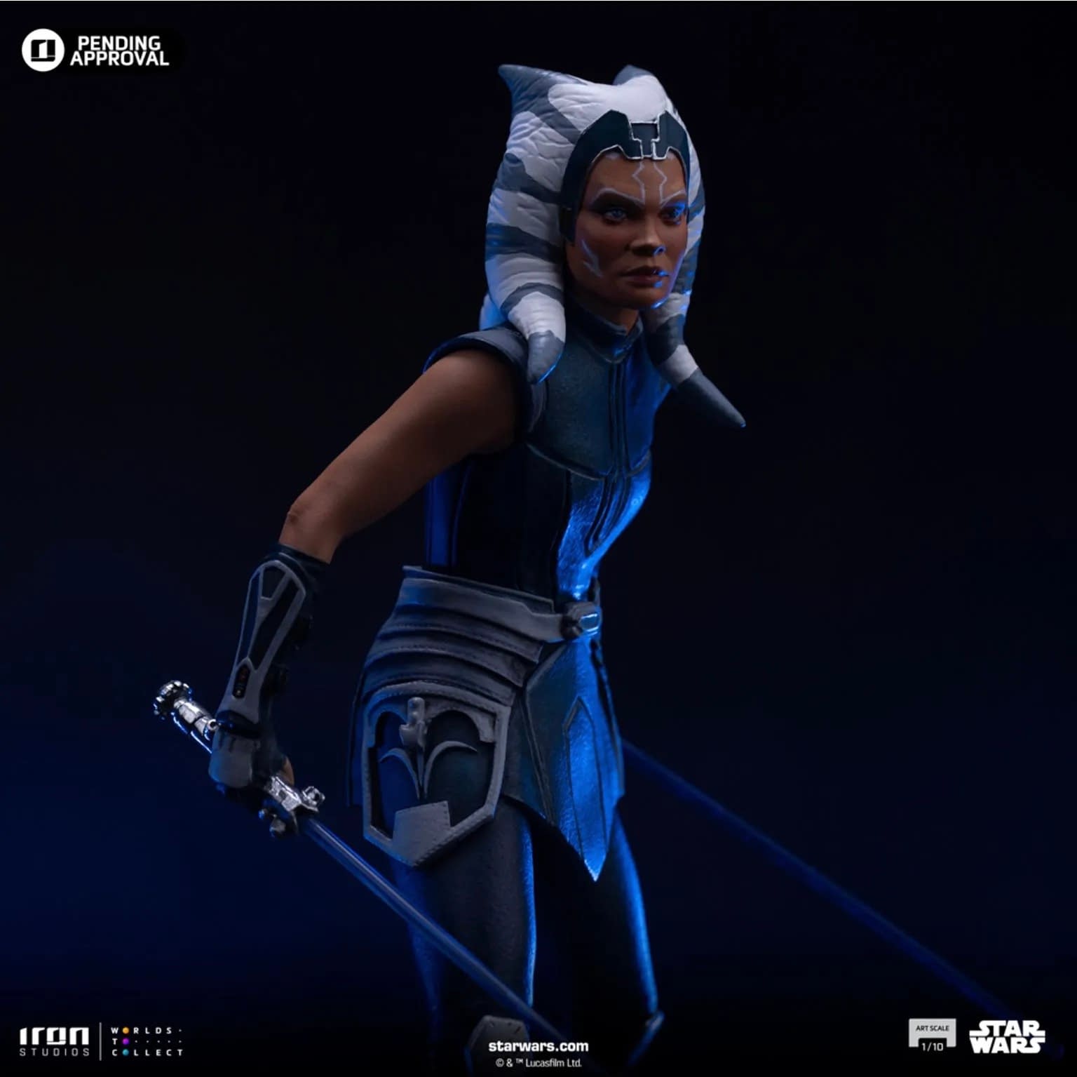 Ahsoka Relives The Clone Wars with Iron Studios New Star Wars Statue 