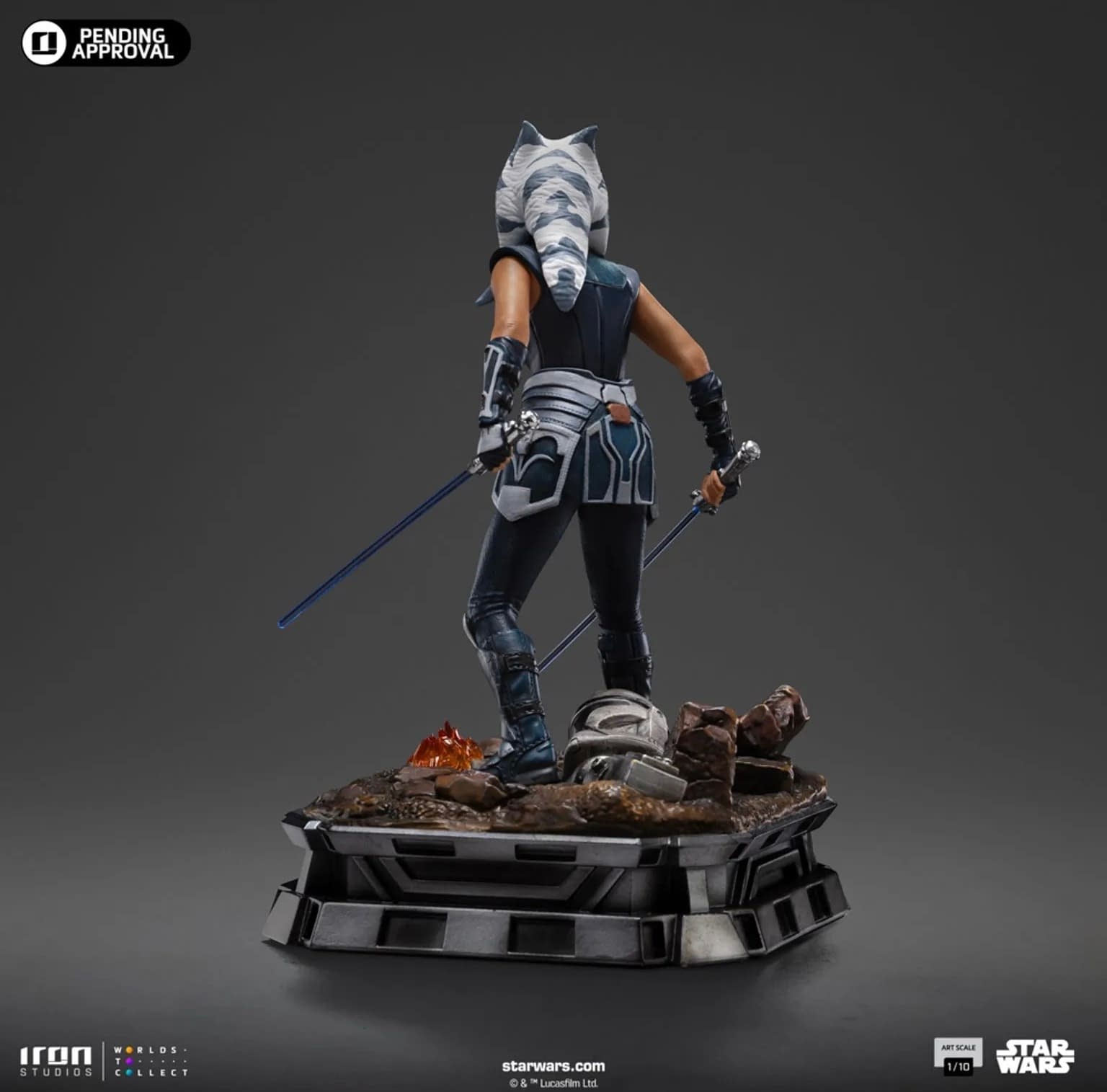 Ahsoka Relives The Clone Wars with Iron Studios New Star Wars Statue 