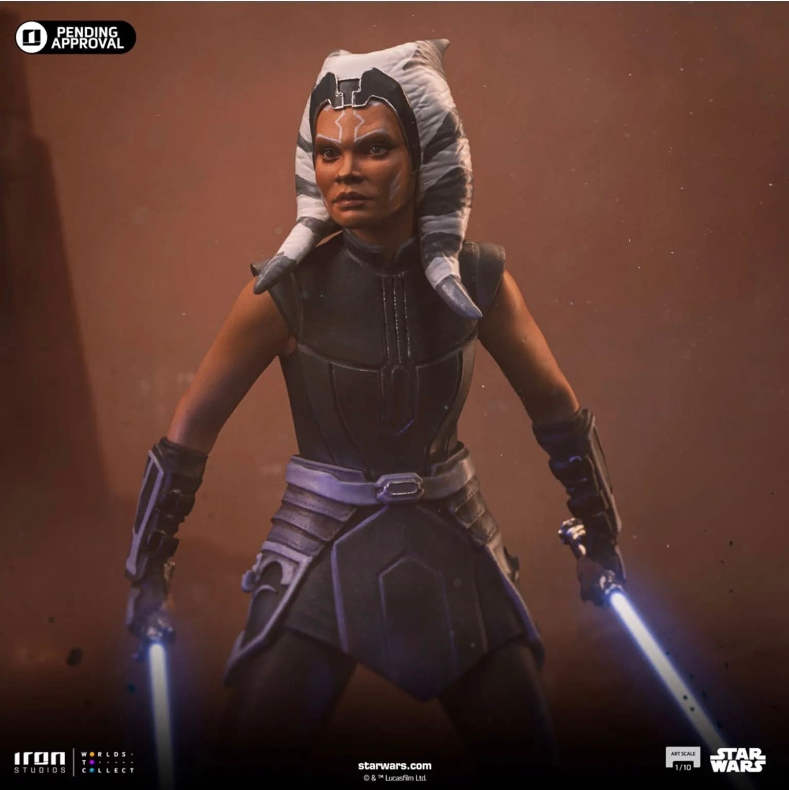 Ahsoka Relives The Clone Wars with Iron Studios New Star Wars Statue 
