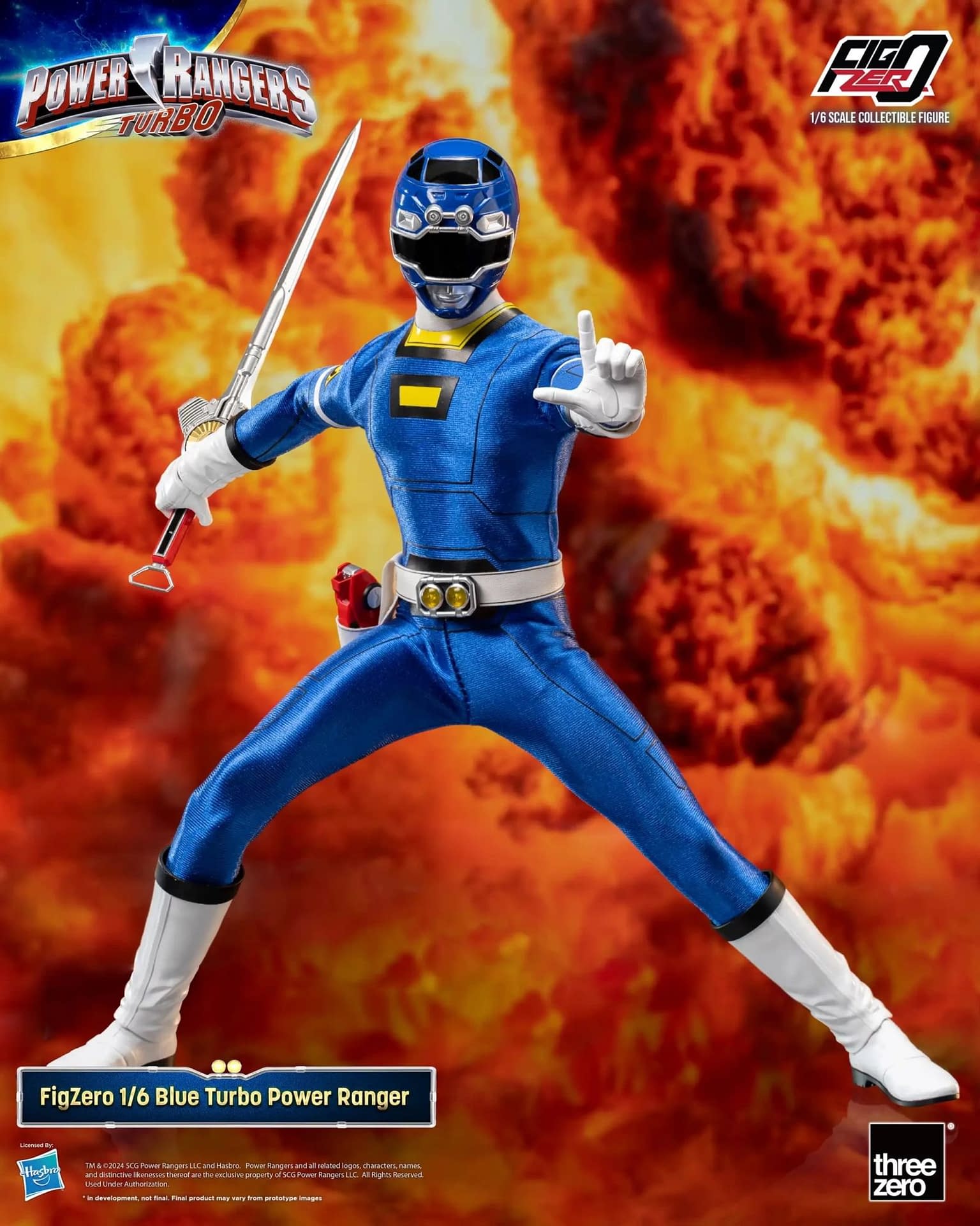 Threezero Expands Your Power Rangers Collection with Blue Turbo Ranger