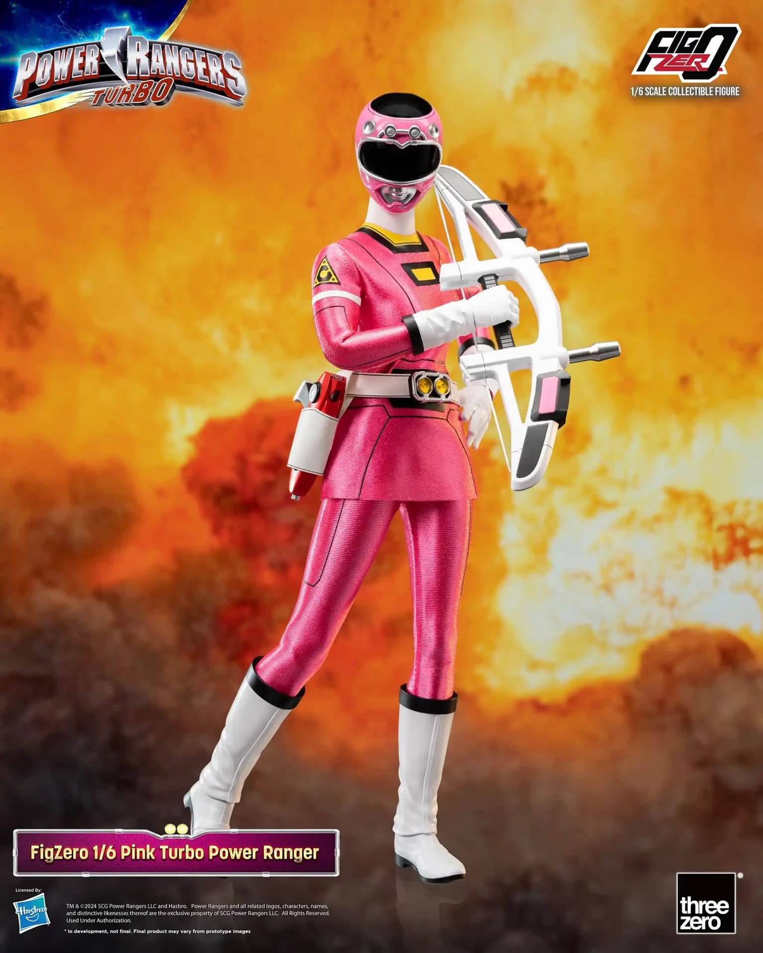 Threezero Reveals New Power Rangers Turbo Pink Ranger 1/6 Figure