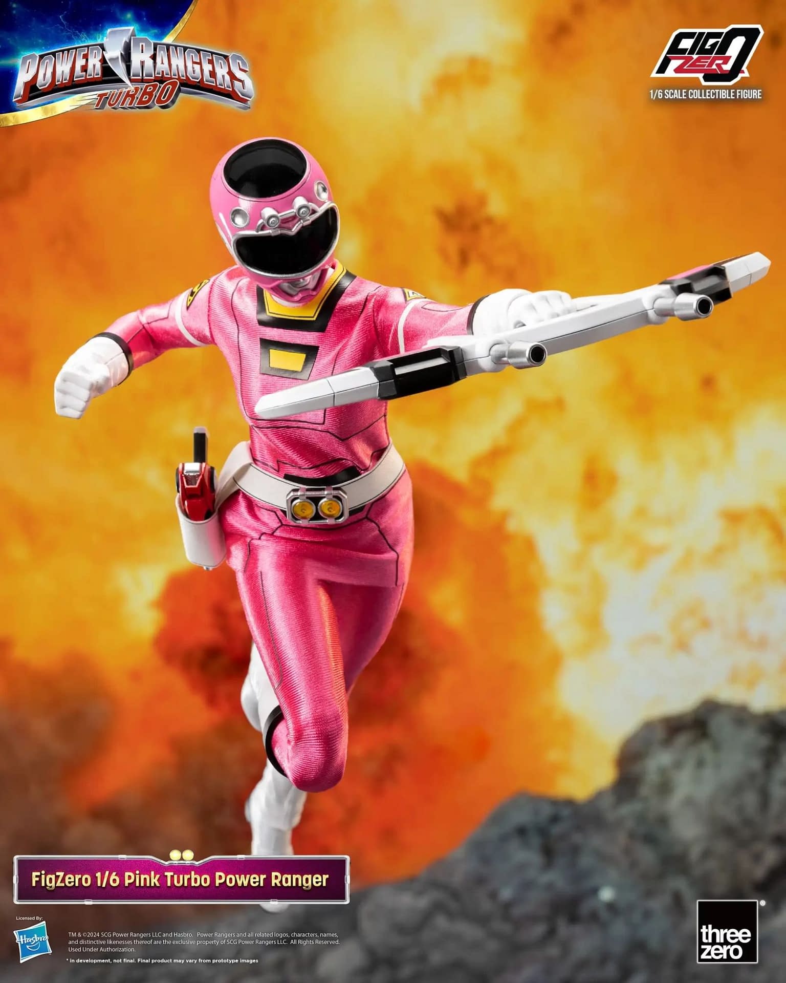 Threezero Reveals New Power Rangers Turbo Pink Ranger 1/6 Figure