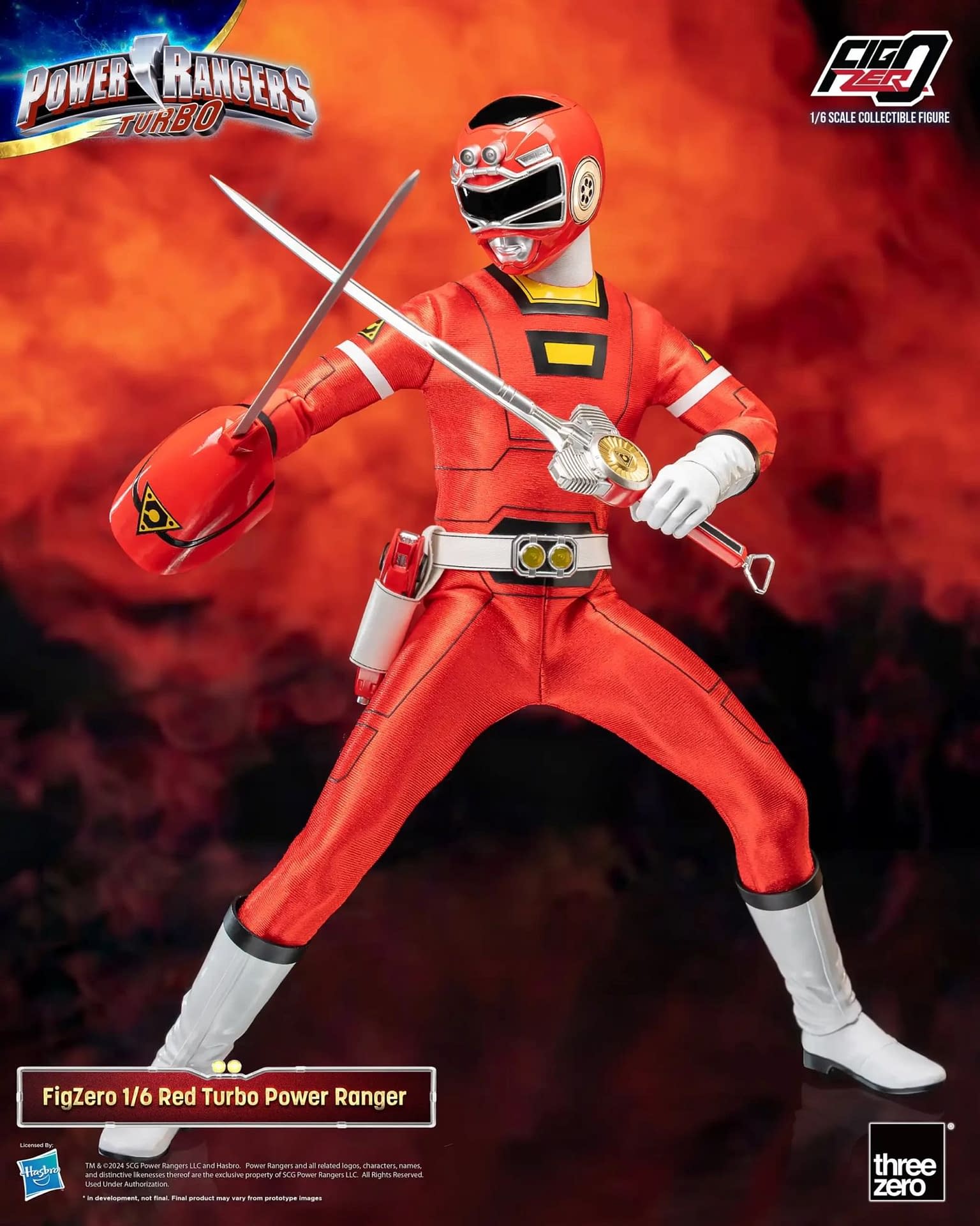 Shift into Turbo with Threezero's Power Rangers Turbo Red Ranger 