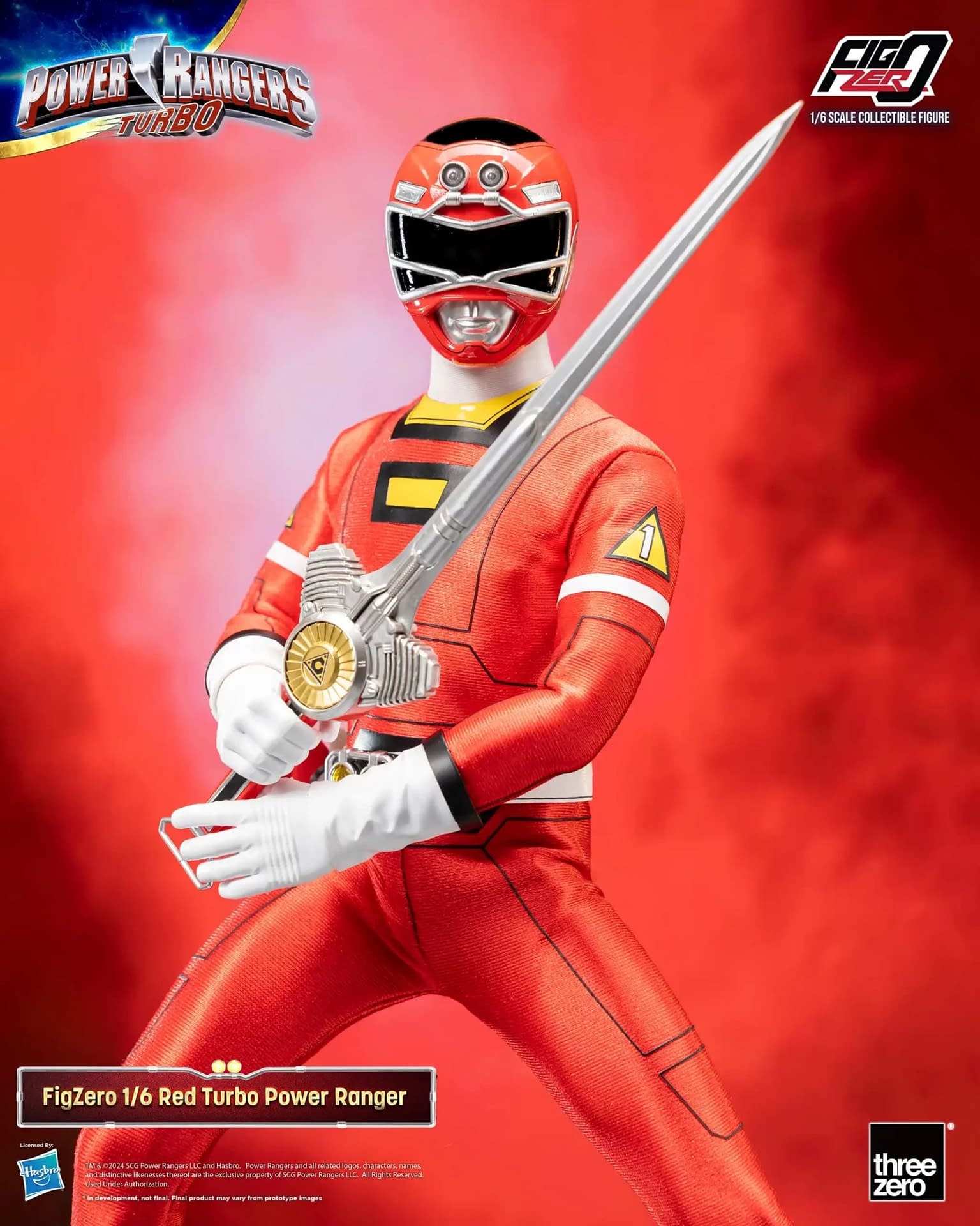 Shift into Turbo with Threezero's Power Rangers Turbo Red Ranger 