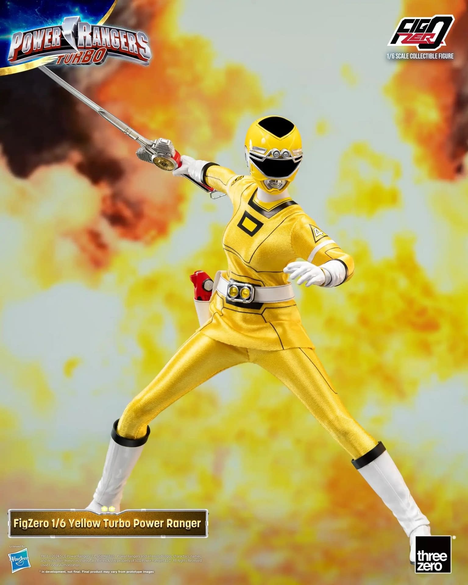 Power Rangers Yellow Turbo Ranger Coming Soon from threezero 