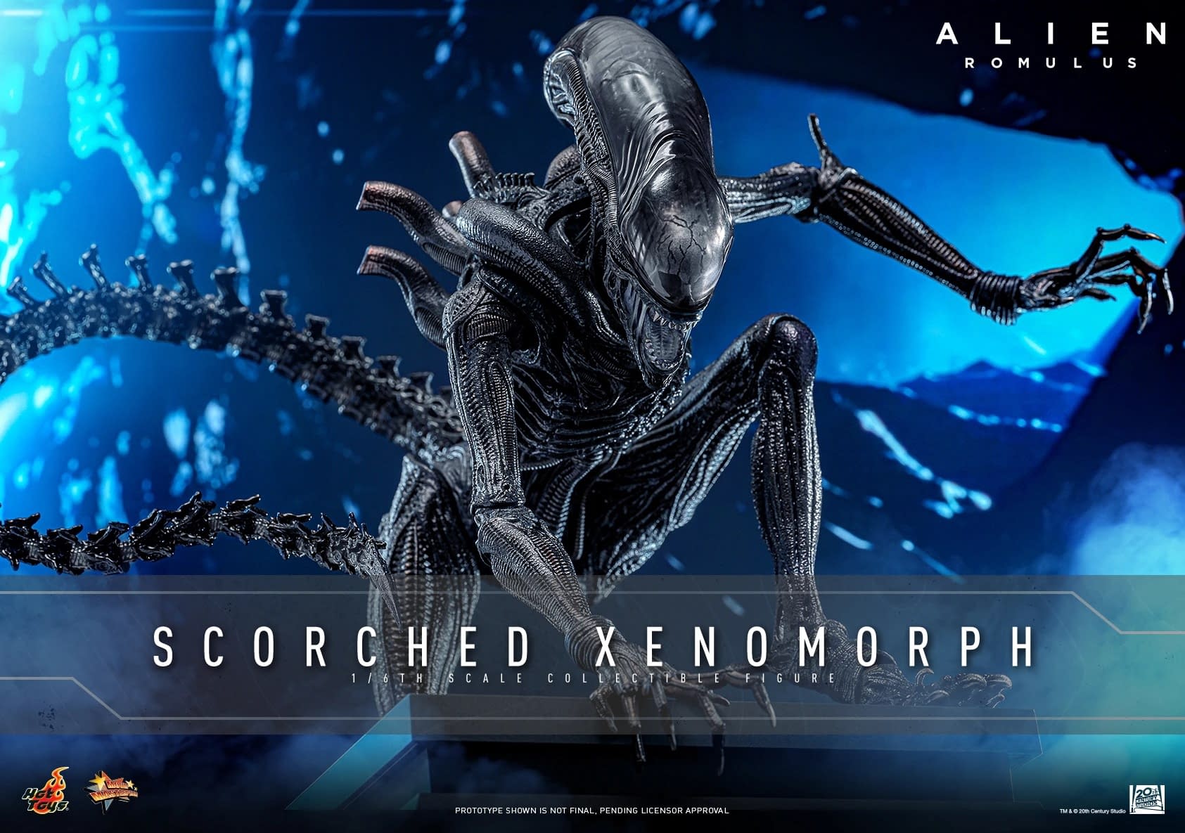 Hot Toys Unveils New Alien: Romulus 1/6 Scale Scorched Xenomorph 