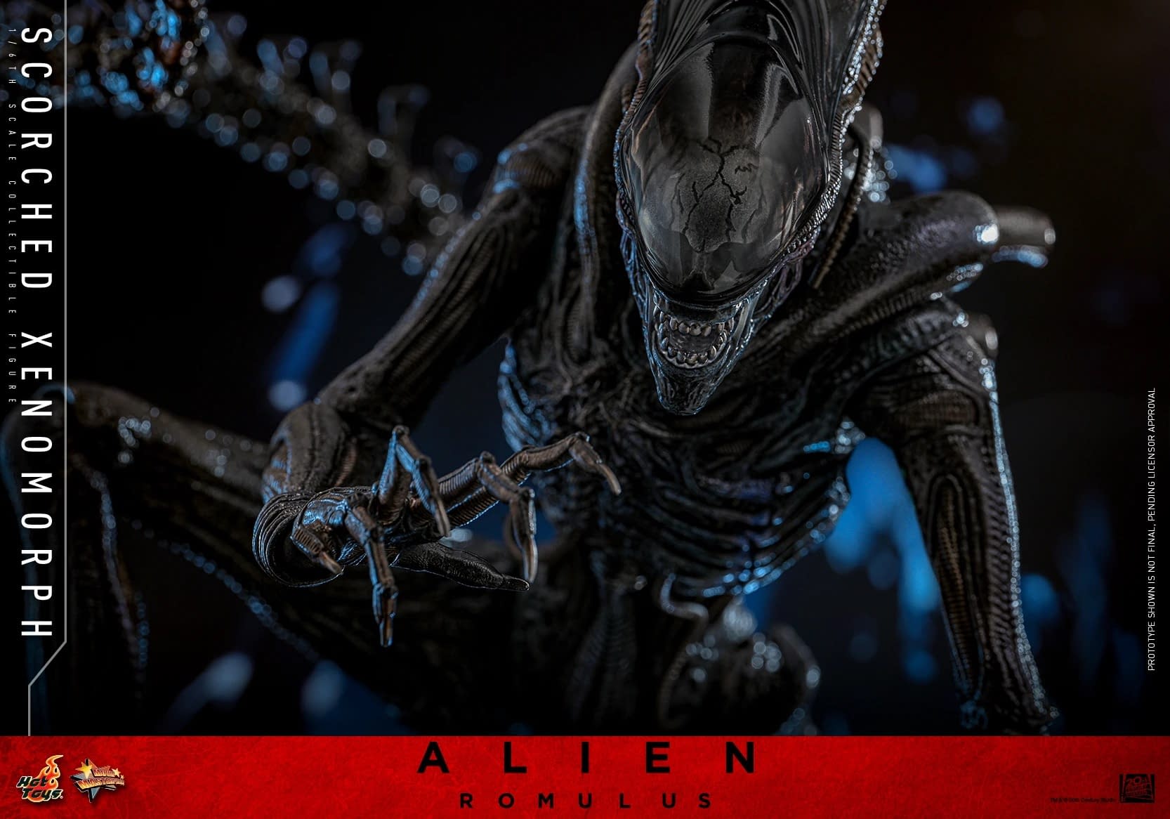 Hot Toys Unveils New Alien: Romulus 1/6 Scale Scorched Xenomorph 
