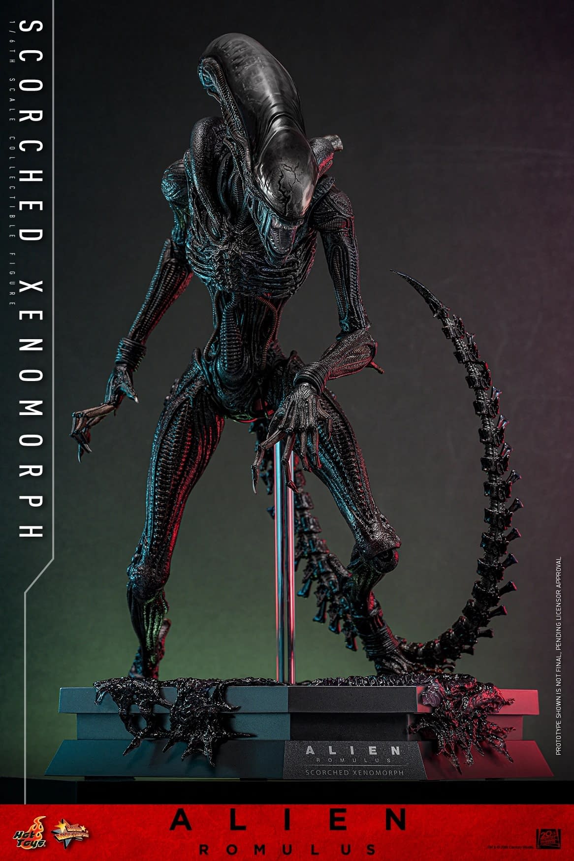 Hot Toys Unveils New Alien: Romulus 1/6 Scale Scorched Xenomorph 