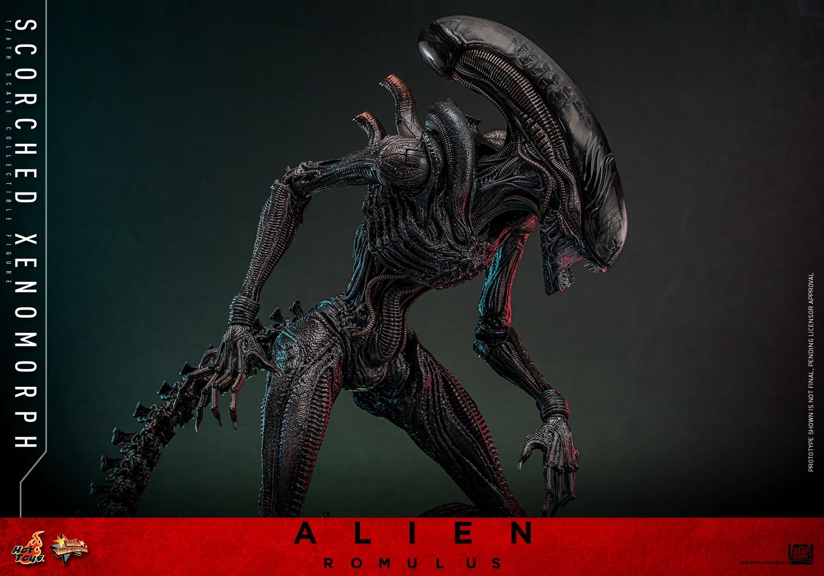 Hot Toys Unveils New Alien: Romulus 1/6 Scale Scorched Xenomorph 