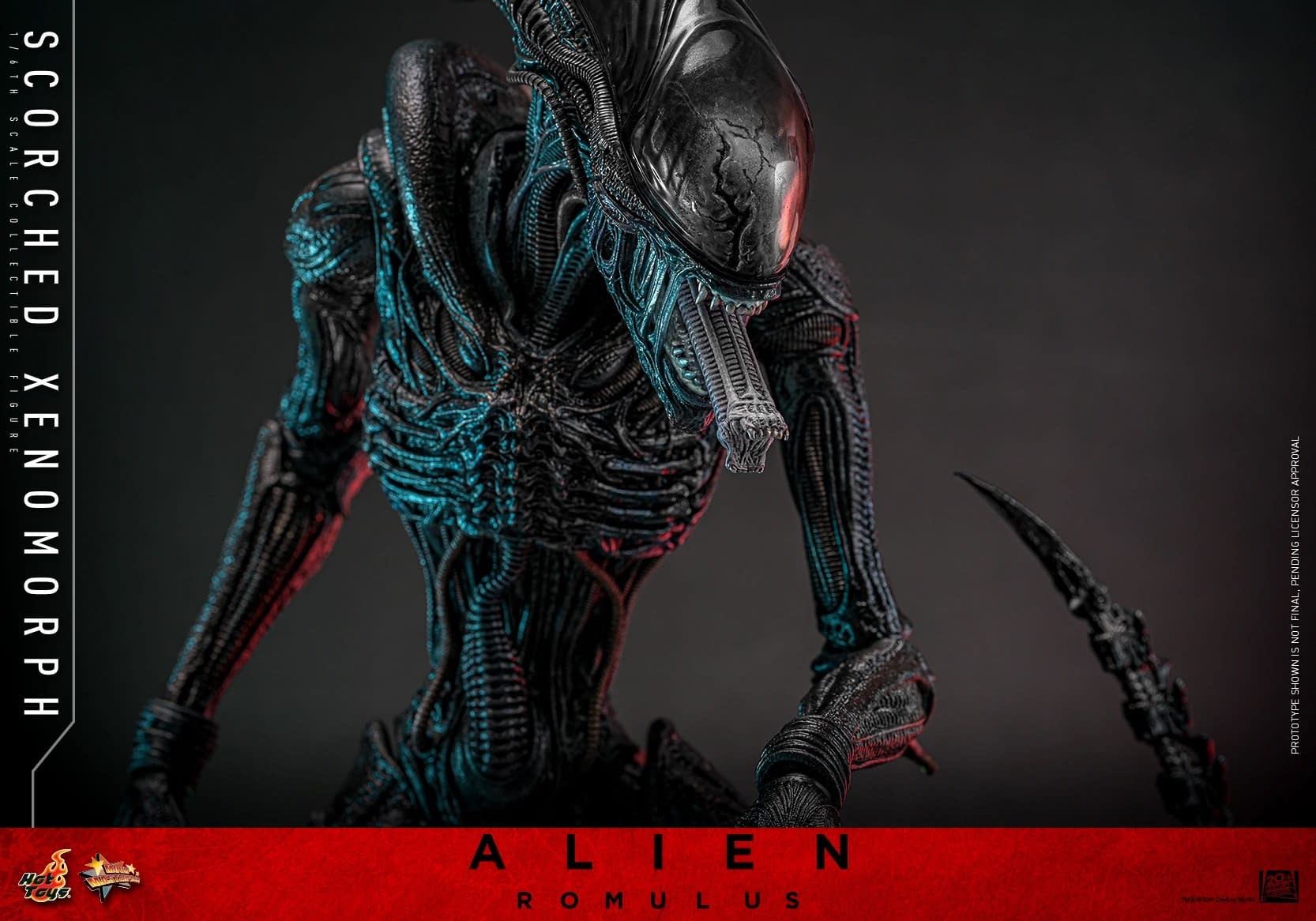 Hot Toys Unveils New Alien: Romulus 1/6 Scale Scorched Xenomorph 
