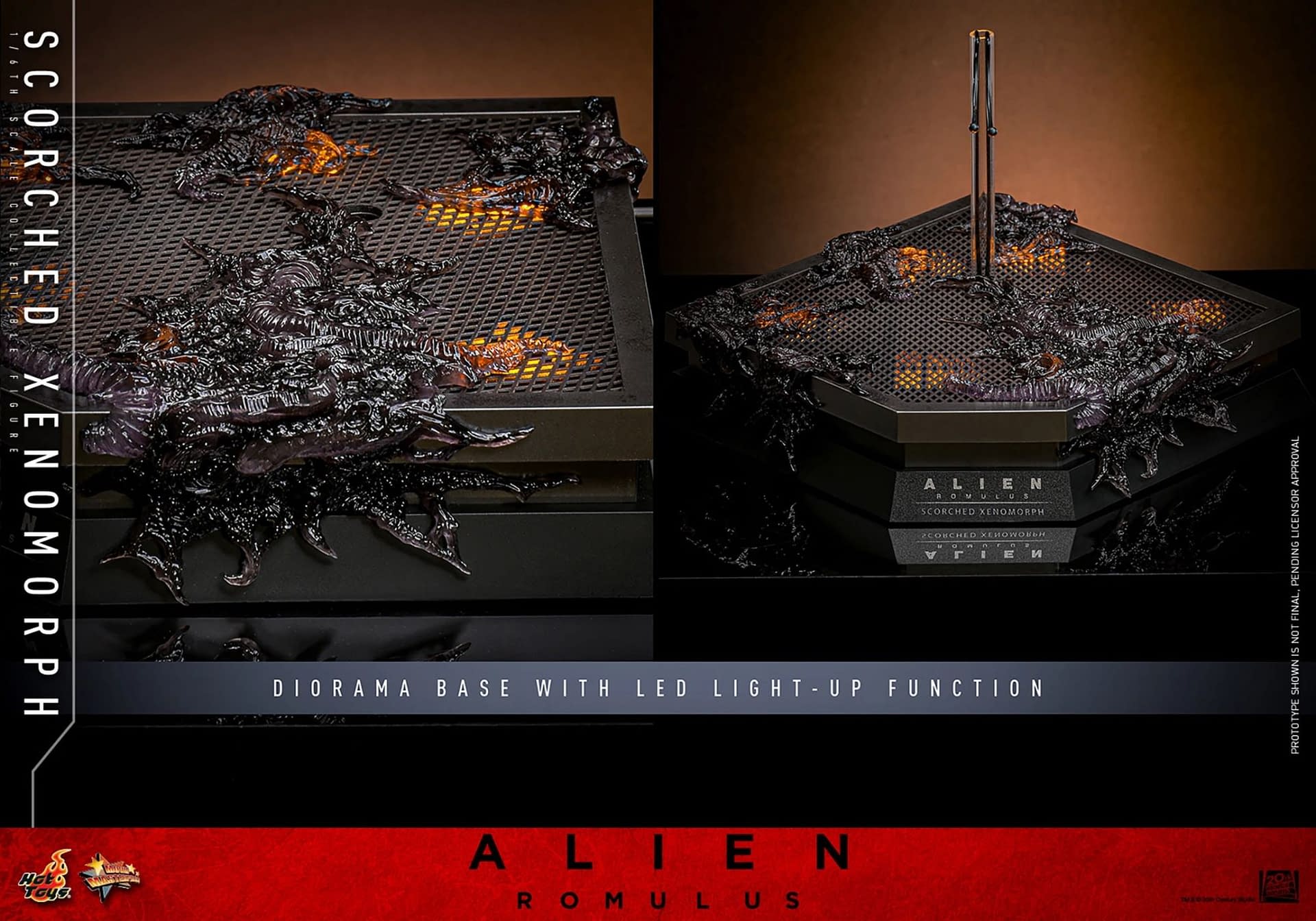 Hot Toys Unveils New Alien: Romulus 1/6 Scale Scorched Xenomorph 