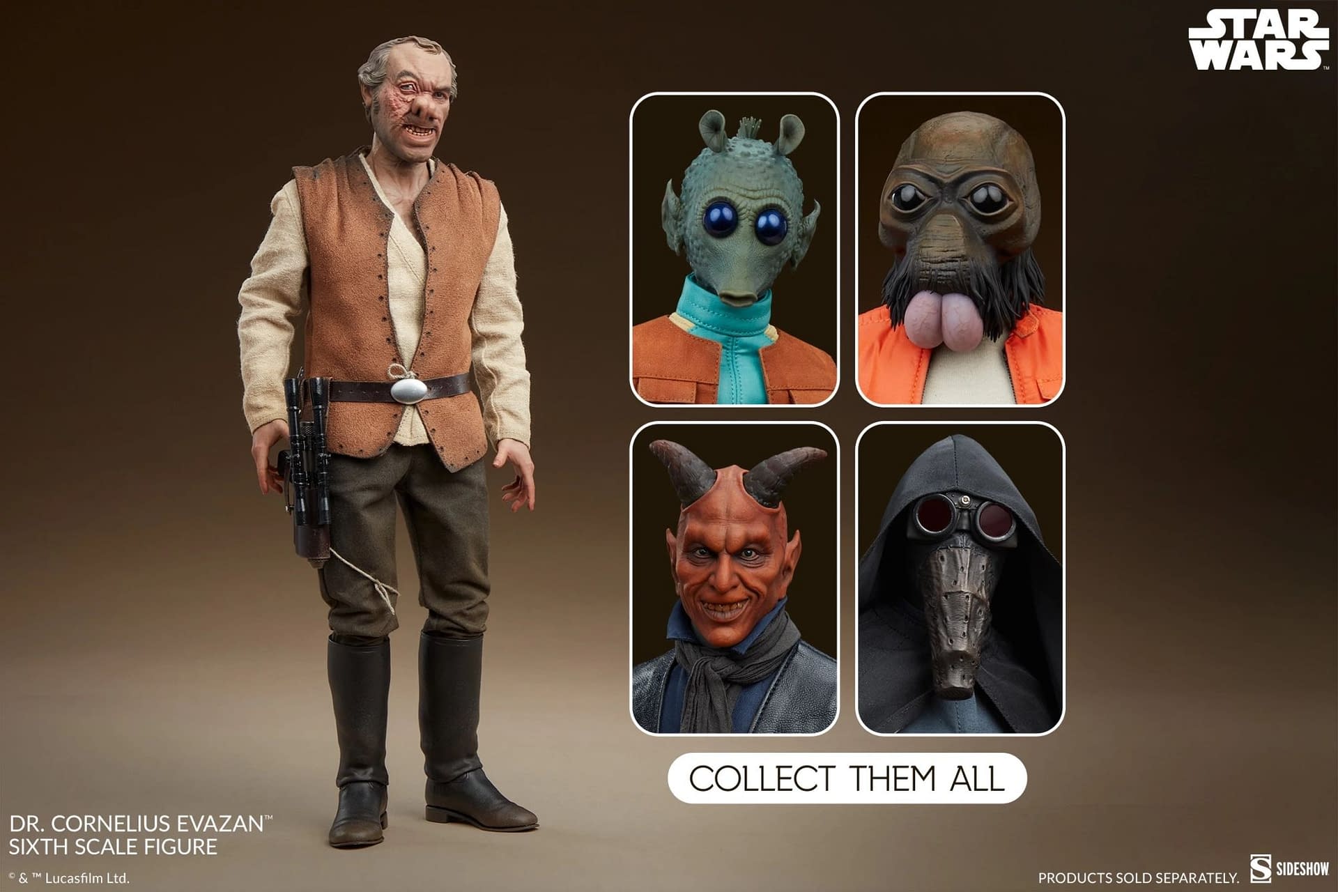 Sideshow Unveils New Star Wars 1/6 Scale Doctor Cornelius Evazan