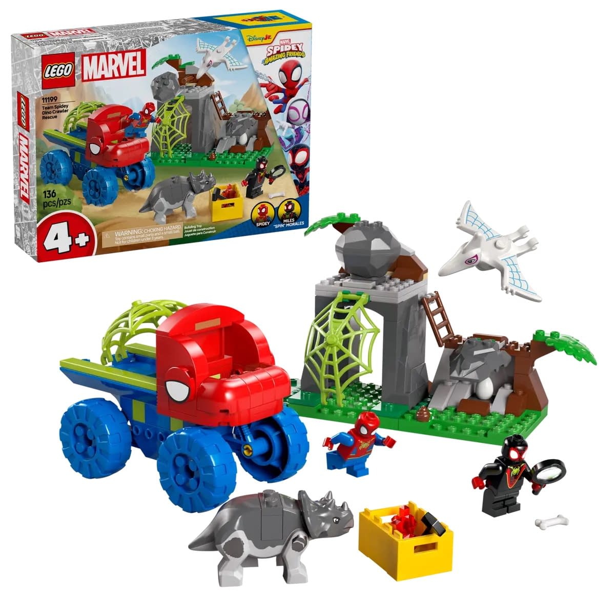 LEGO Debuts New Spidey And His Amazing Friends Dino-Webs Set
