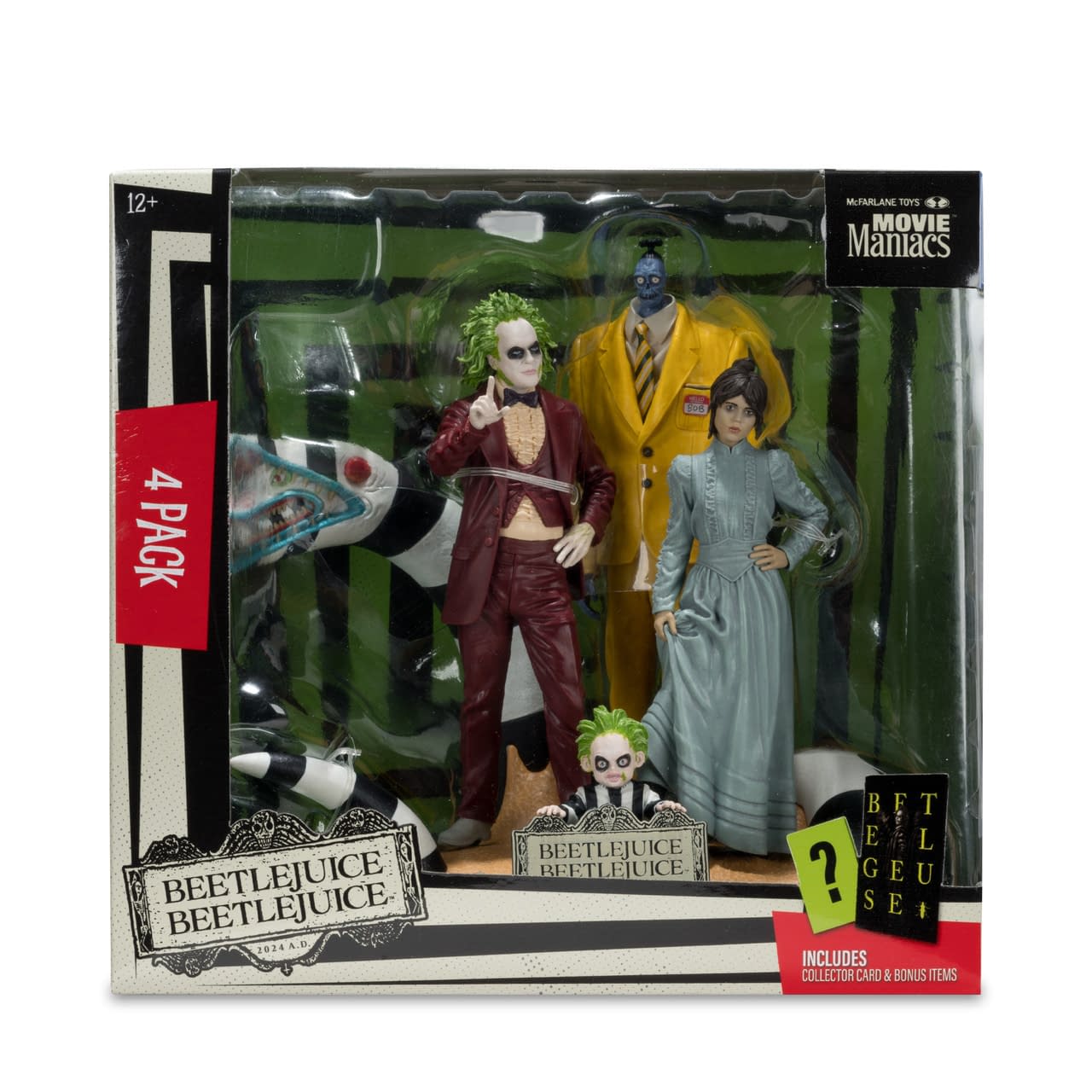 McFarlane Announces New Beetlejuice Beetlejuice Movie Maniacs 4-Pack