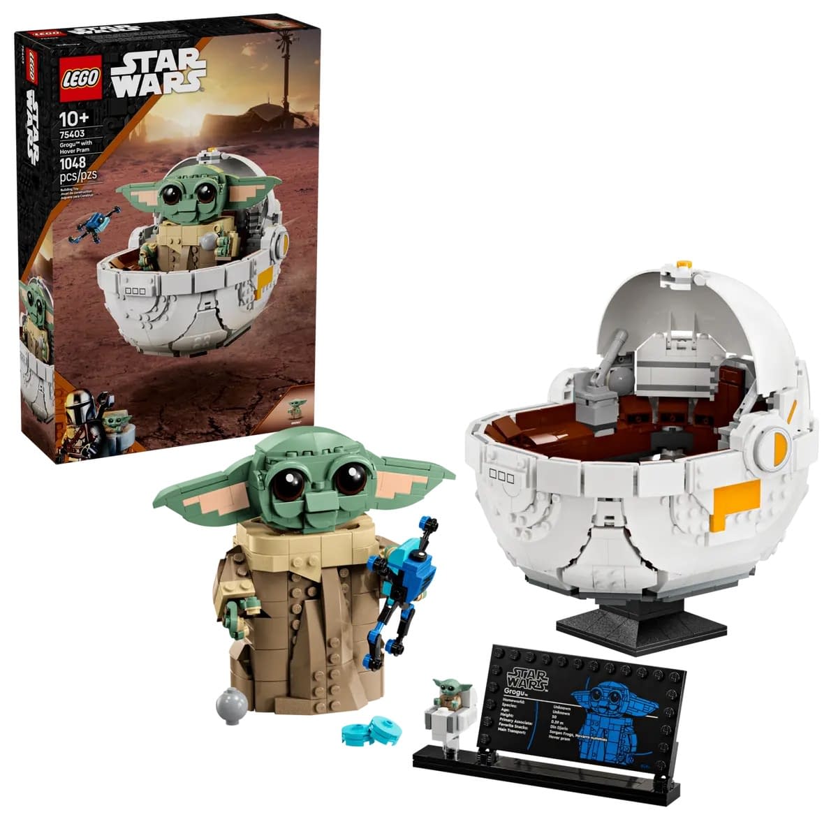 LEGO Debuts Star Wars: The Mandalorian Grogu with Hover Pram Set 