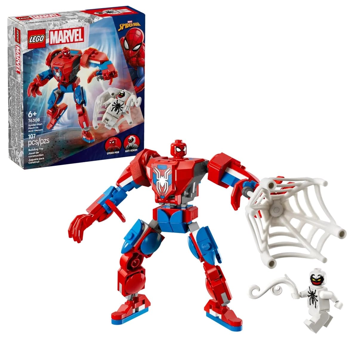 Spider-Man Suits Up to Take on Anti-Venom with New LEGO Set