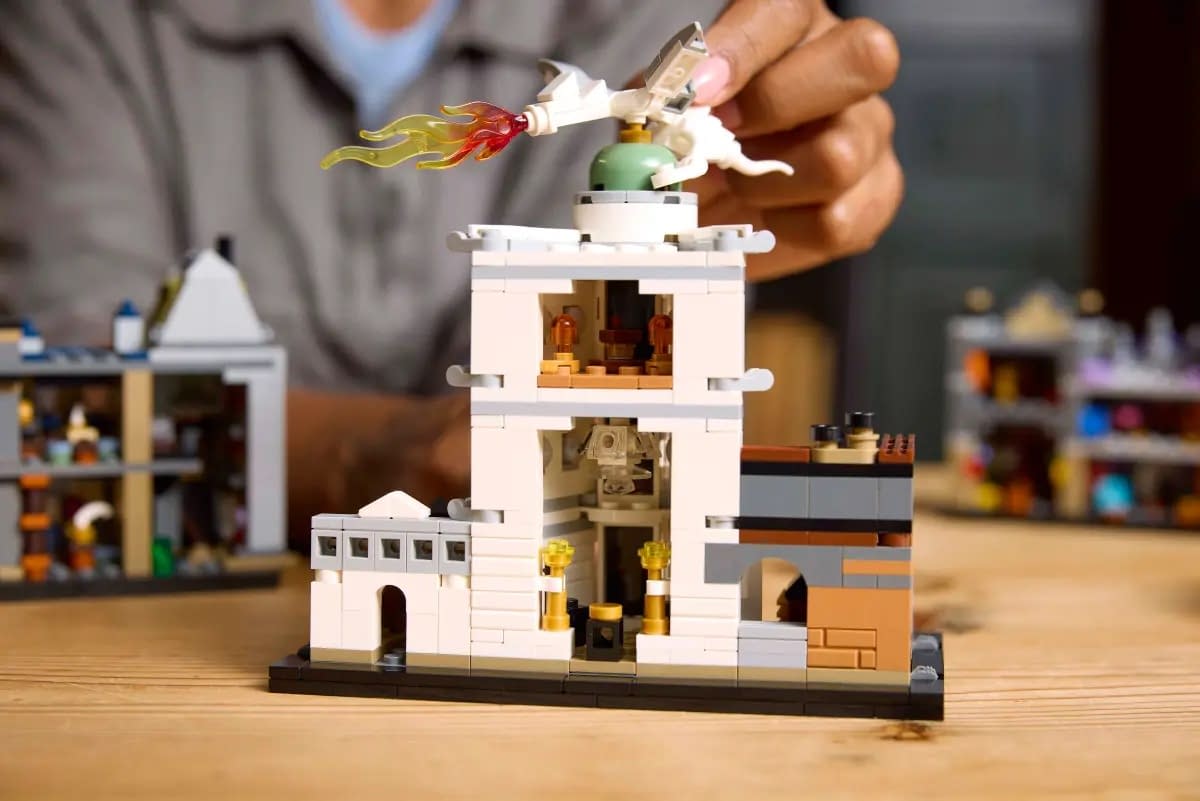 Harry Potter Microscale Diagon Alley Wizarding Shops Revealed by LEGO