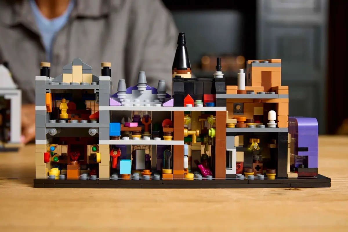 Harry Potter Microscale Diagon Alley Wizarding Shops Revealed by LEGO