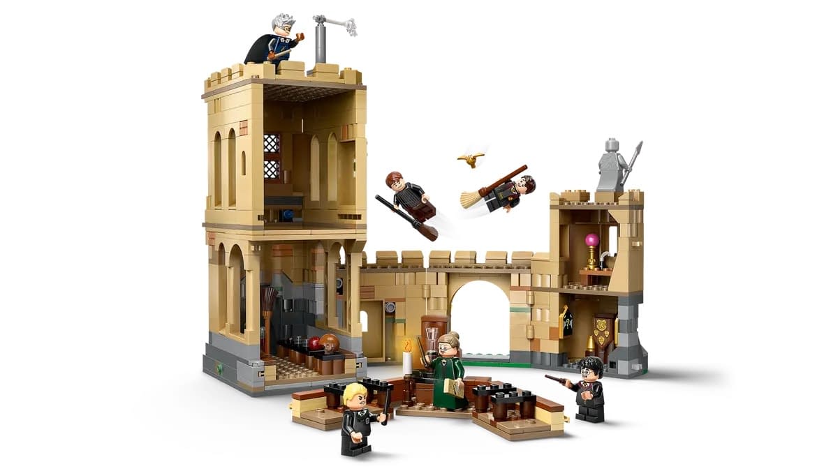 It is Time for a Flying Lesson with LEGO's New Hogwarts Castle Set
