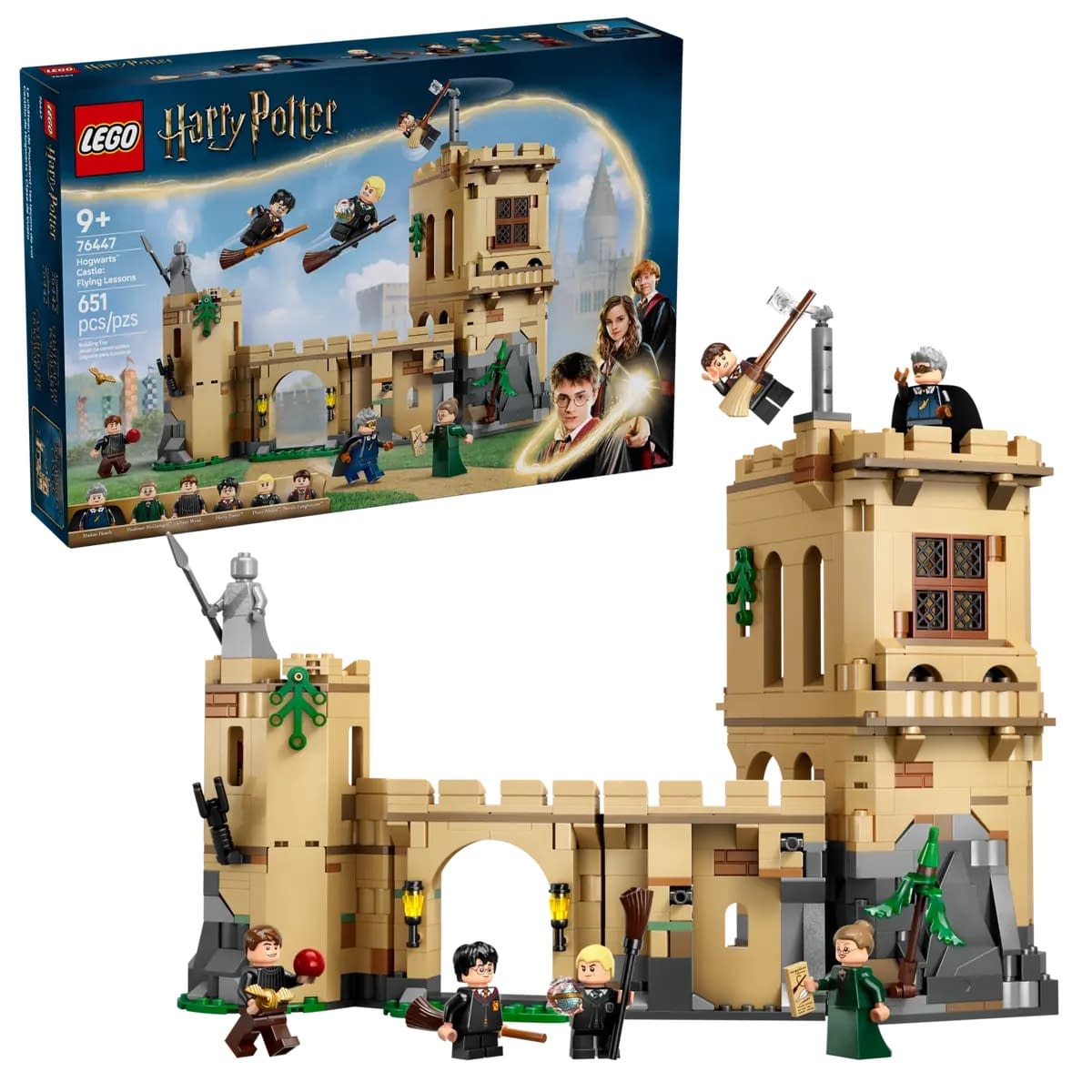 It is Time for a Flying Lesson with LEGO's New Hogwarts Castle Set