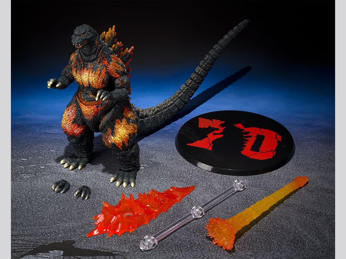 Burning Godzilla Joins S.H.MonsterArts Line for 70th Anniversary 