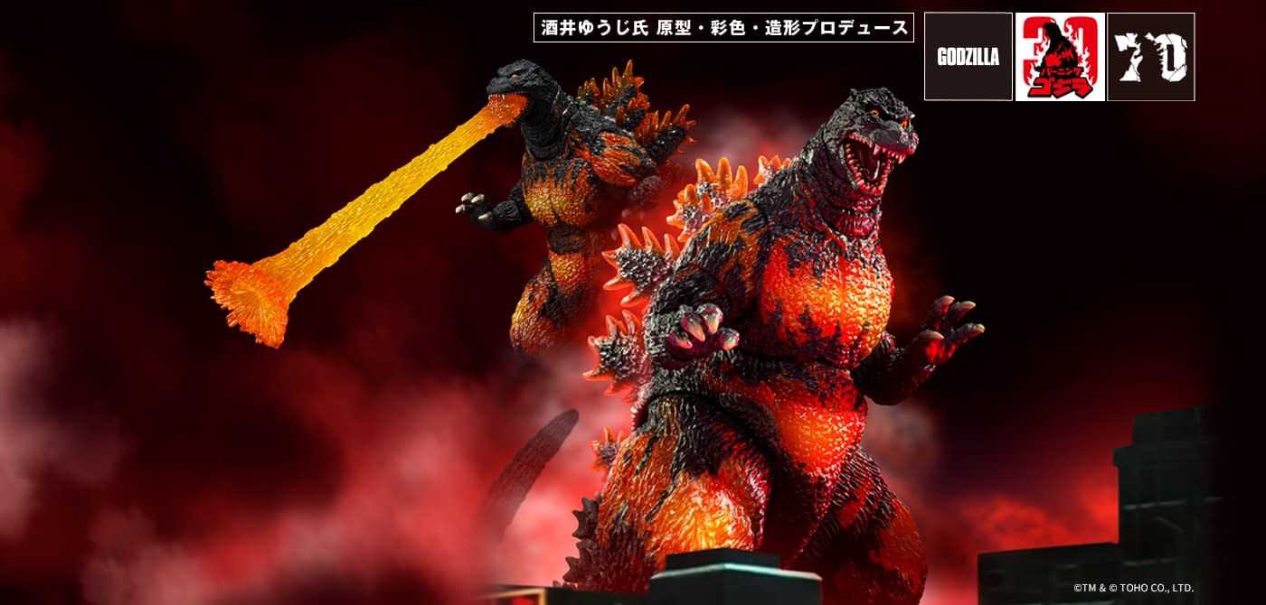 Burning Godzilla Joins S.H.MonsterArts Line for 70th Anniversary 