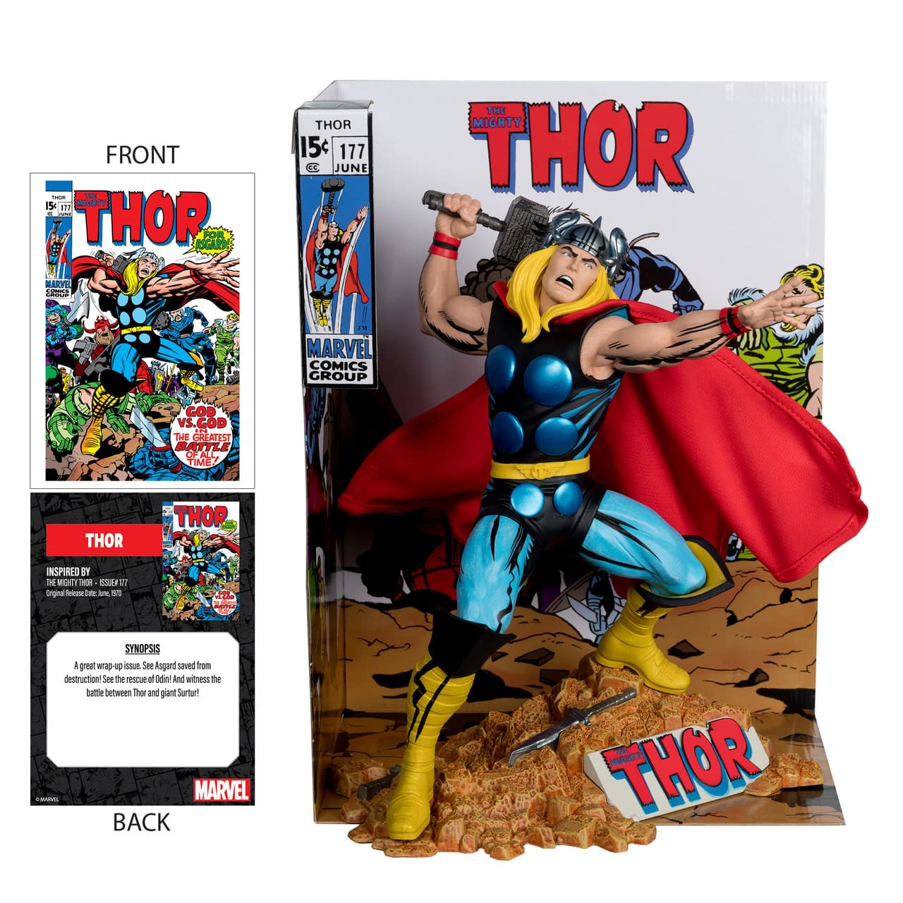 Lighting Strikes with McFarlane Toys New 1/10 The Mighty Thor Statue 