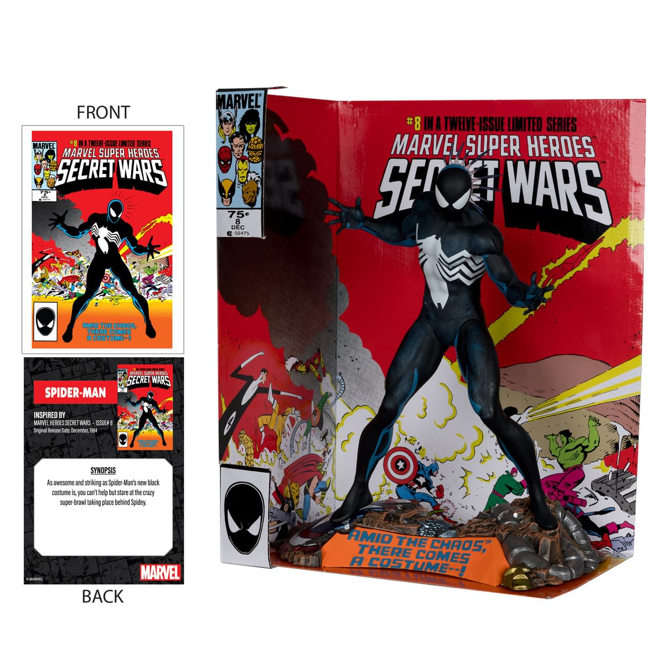 Spider-Man is Back in Black with McFarlane's Secret Wars #8 Statue 