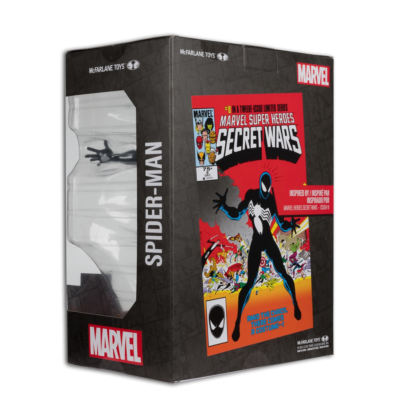 Spider-Man is Back in Black with McFarlane's Secret Wars #8 Statue 
