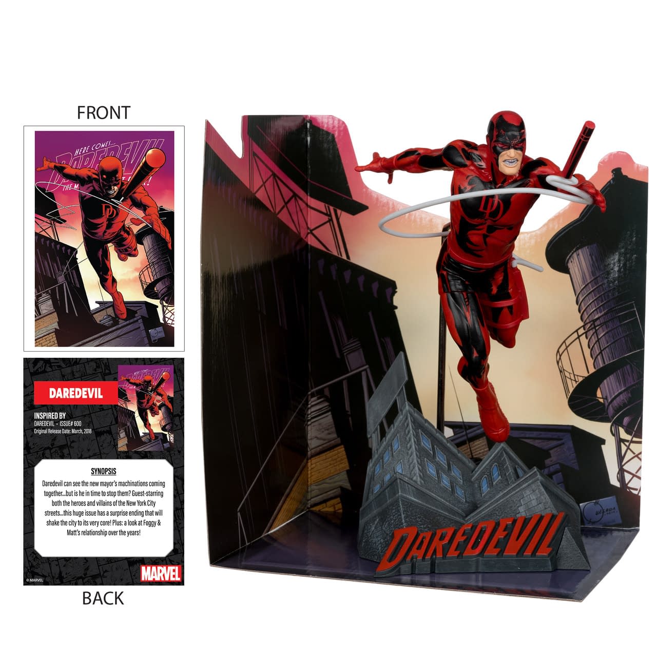 New Marvel Comics Statue Arrives from McFarlane with Daredevil #600
