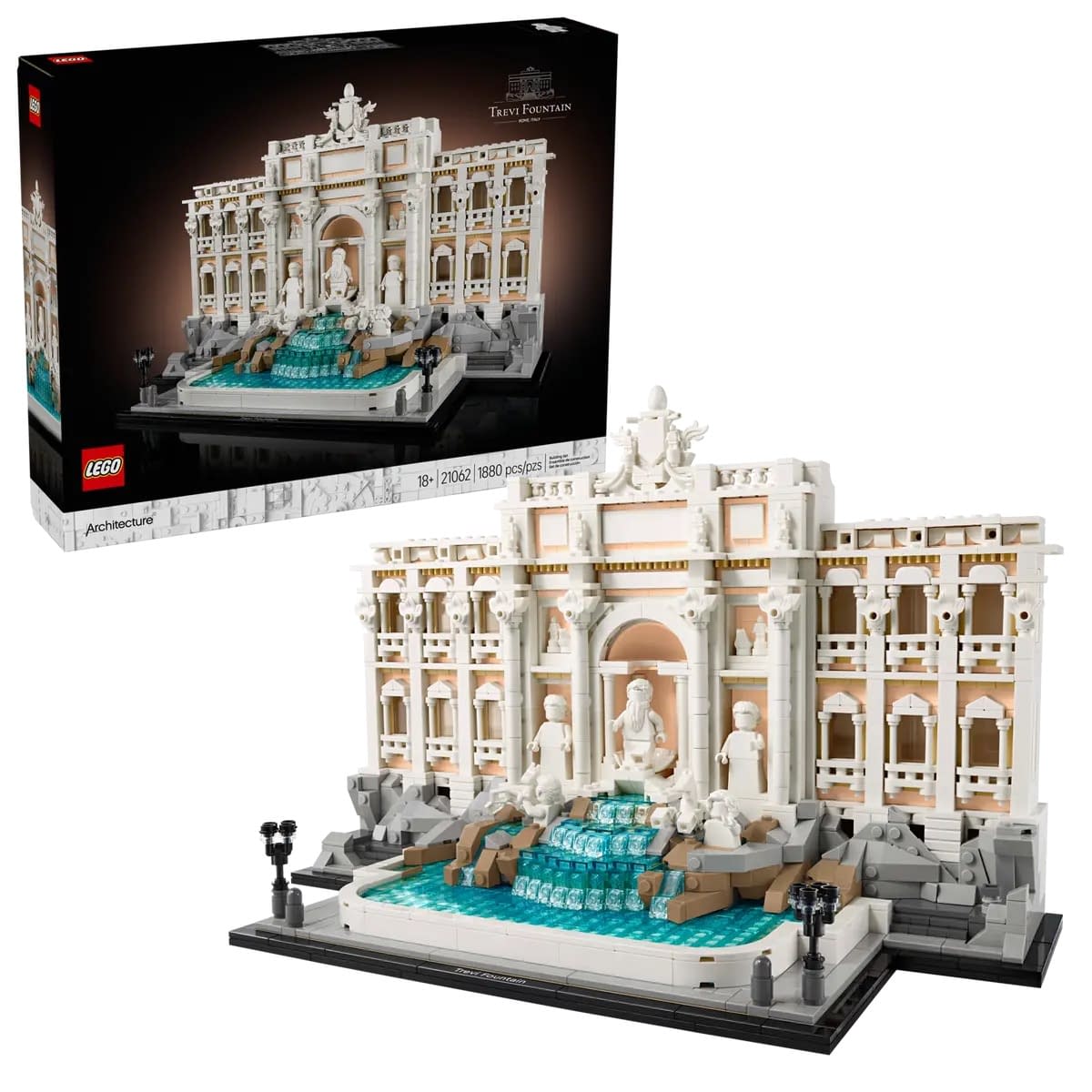 Italy Awaits with the New LEGO Architecture Trevi Fountain Set 