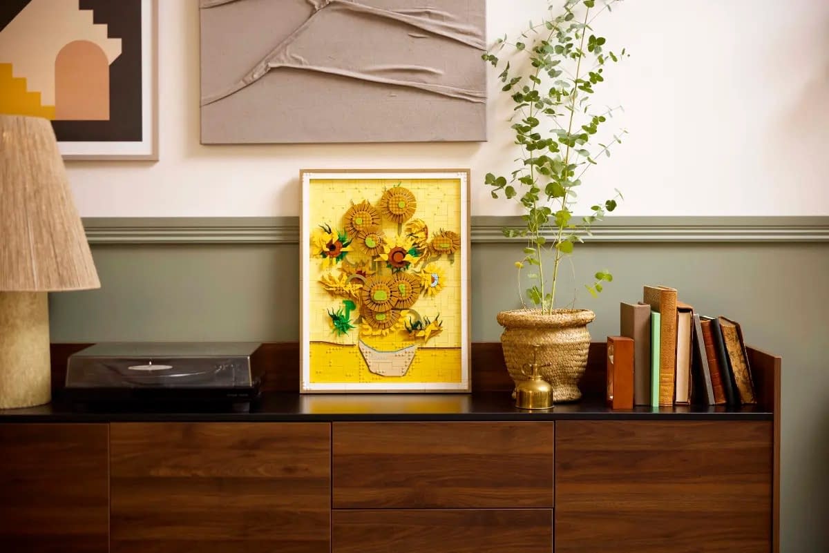 LEGO Debuts Latest LEGO Art Set with Vincent van Gogh's Sunflowers