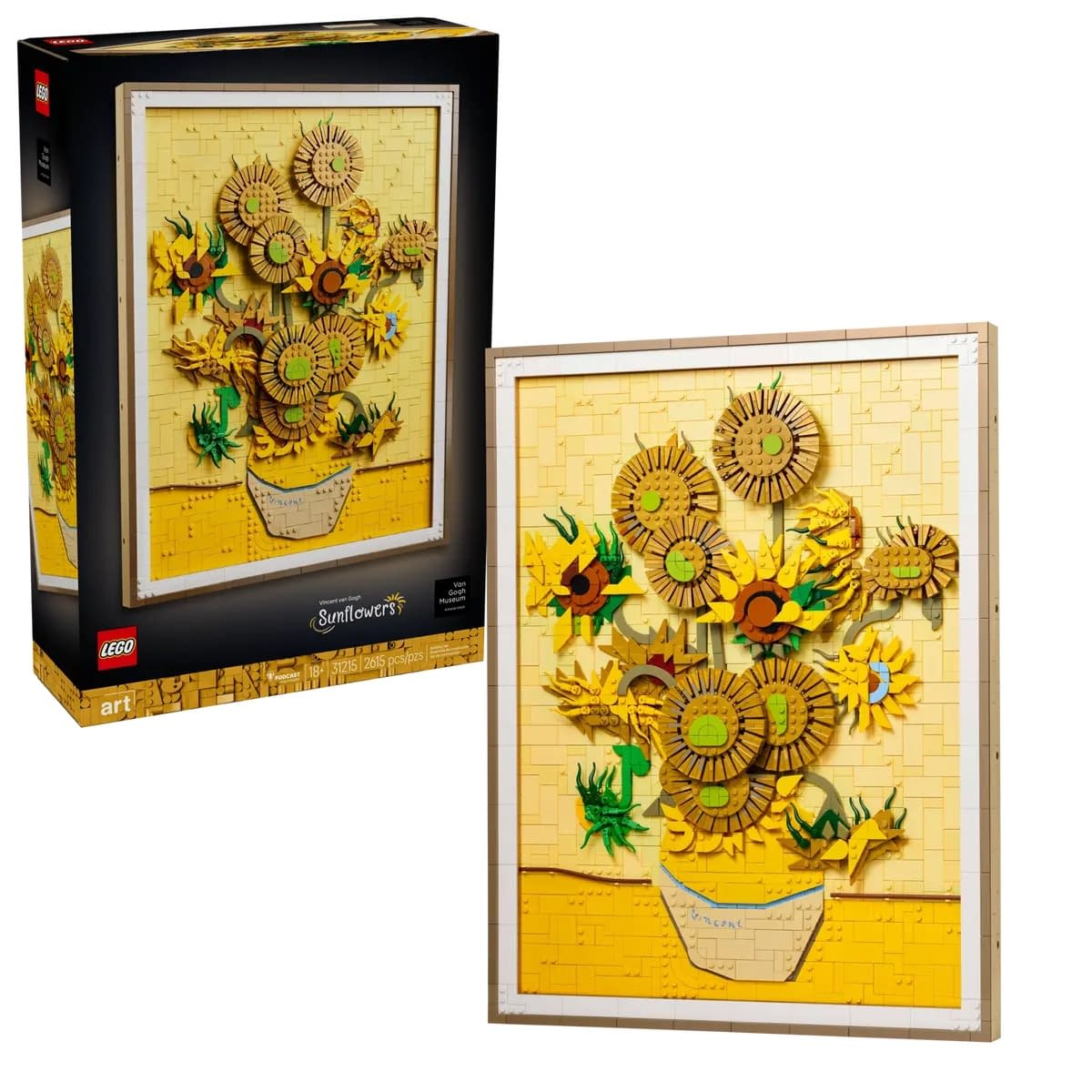 LEGO Debuts Latest LEGO Art Set with Vincent van Gogh's Sunflowers