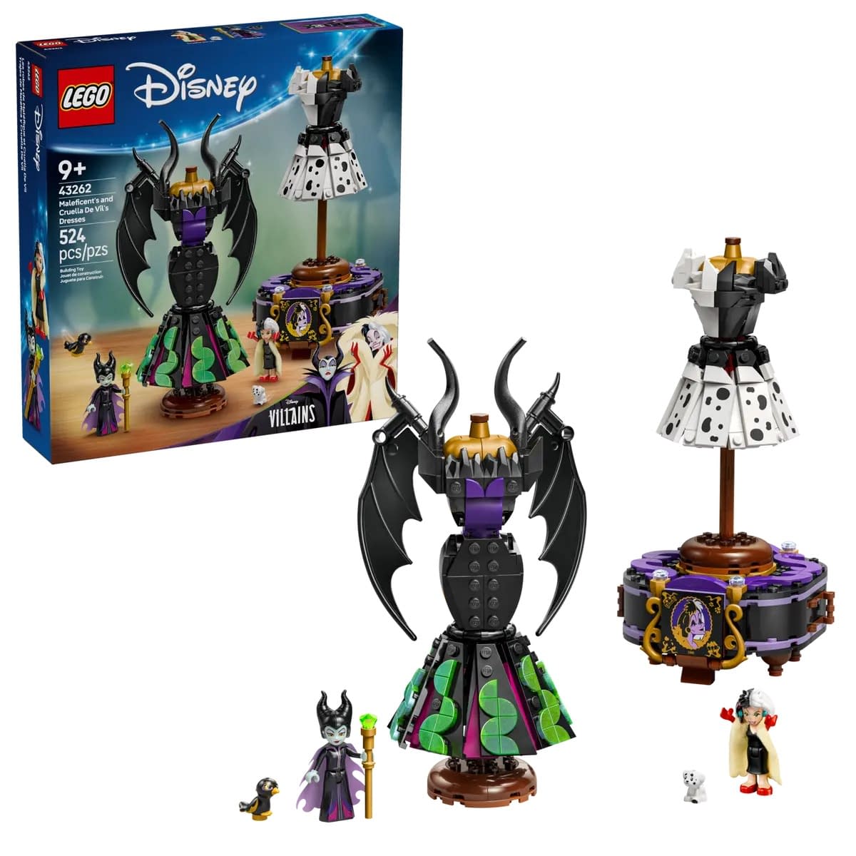 Maleficent's and Cruella De Vil's Dress Sets Coming Soon to LEGO