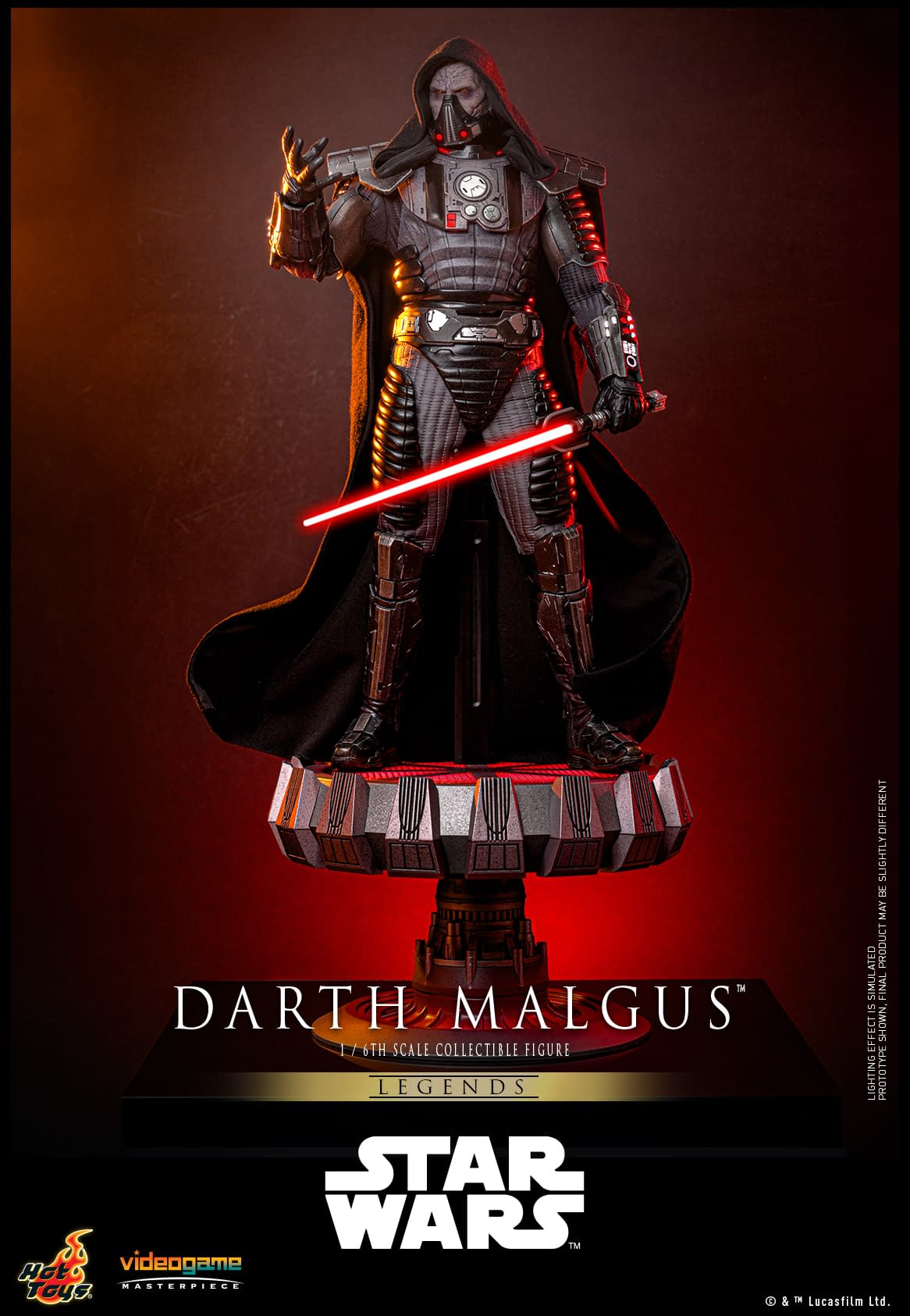 Hot Toys Debuts Star Wars: The Old Republic 1/6 Darth Malgus Figure